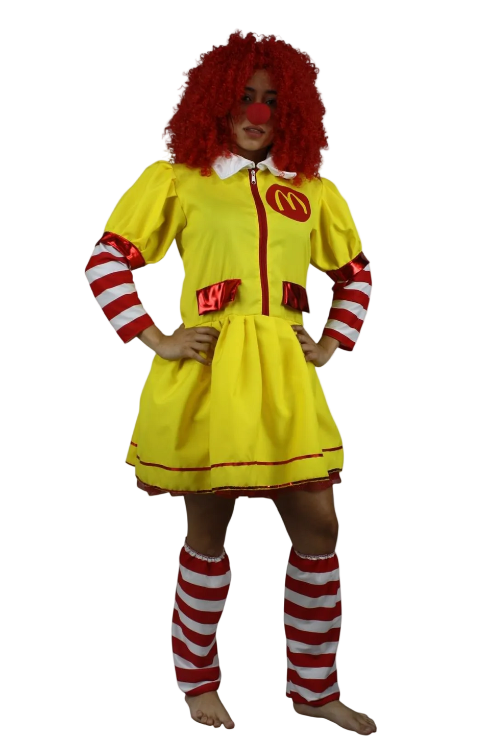 Disfraz de Payaso de hamburguesa mujer