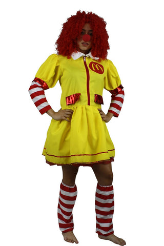 Disfraz de Payaso de hamburguesa mujer