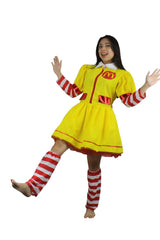 Disfraz de Payaso de hamburguesa mujer