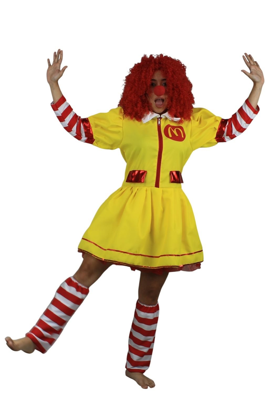 Disfraz de Payaso de hamburguesa mujer