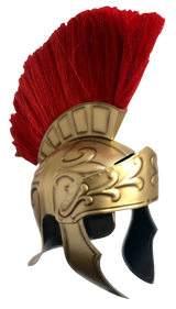 Casco Romano Deluxe Dorado