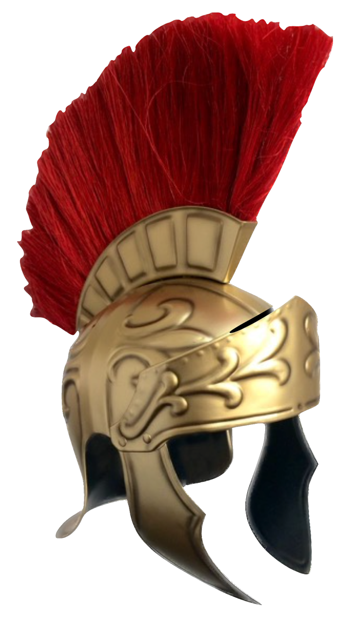 Casco Romano Deluxe Dorado
