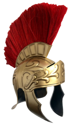 Casco Romano Deluxe Dorado