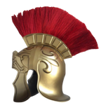 Casco Romano Deluxe Dorado