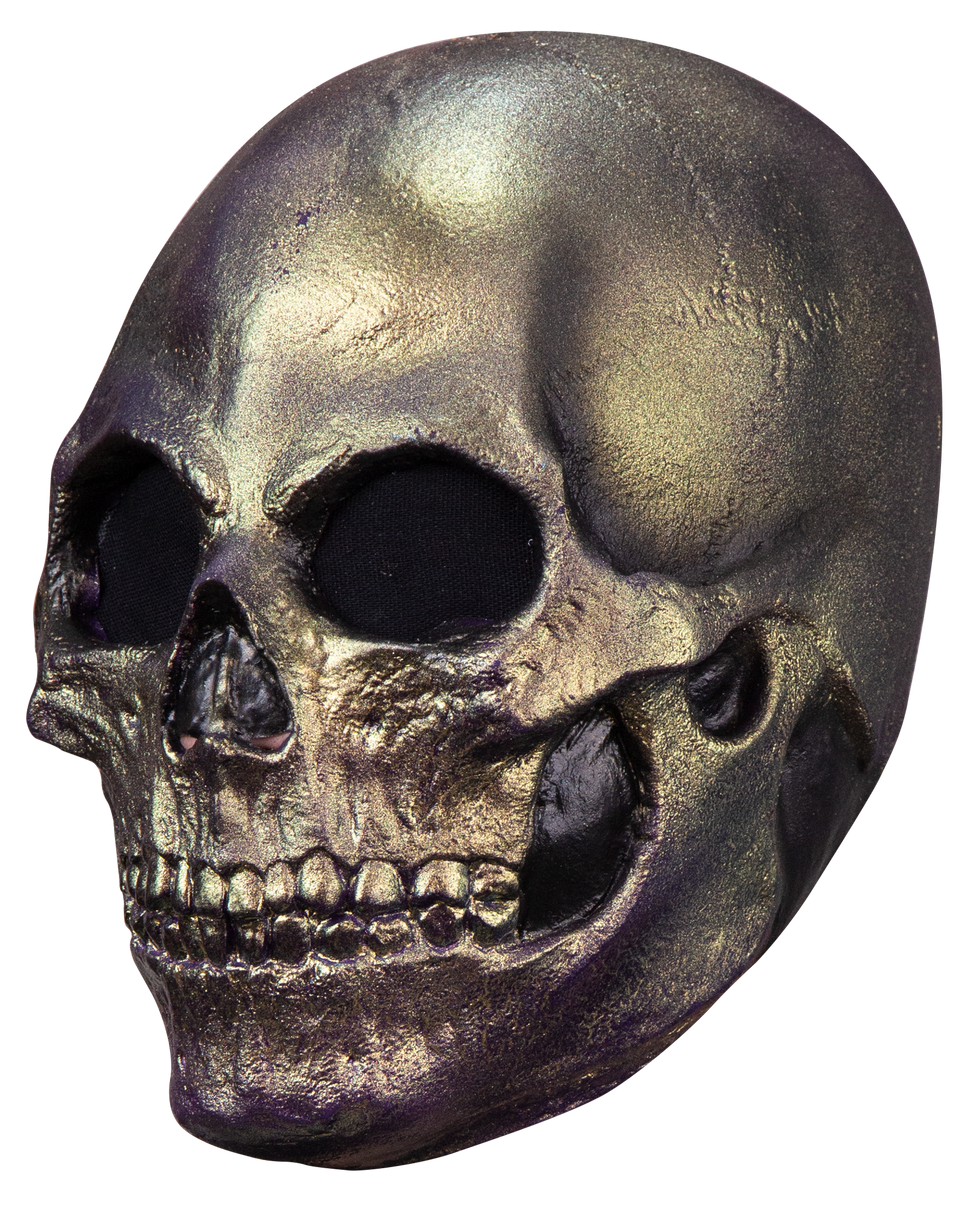 Máscara Skull Metallic — Dorado — 1