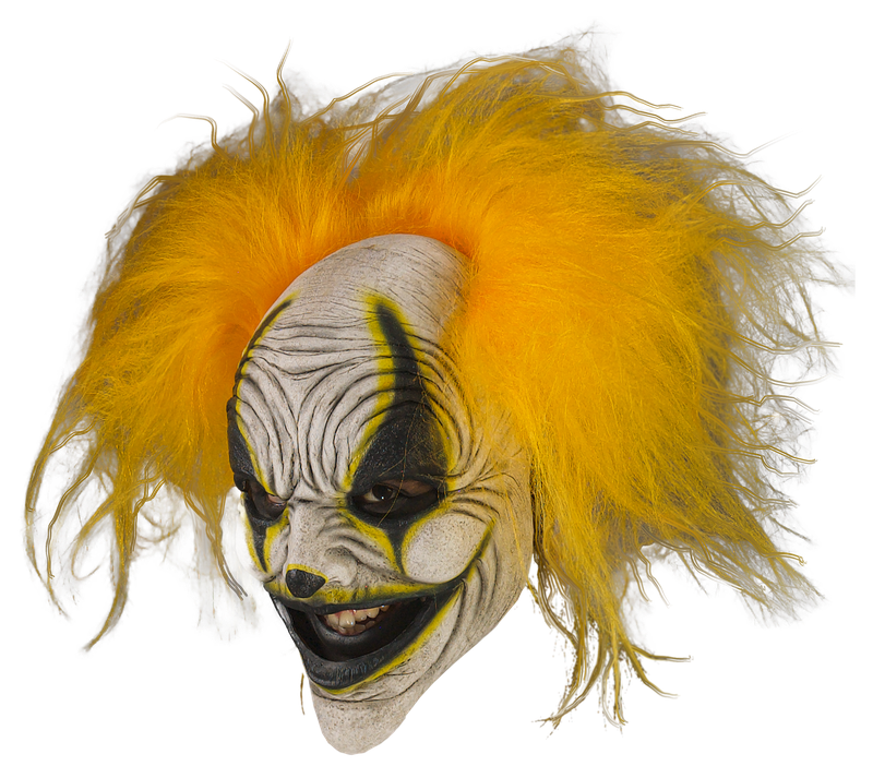 Máscara Carousel Clown — Amarillo — 1