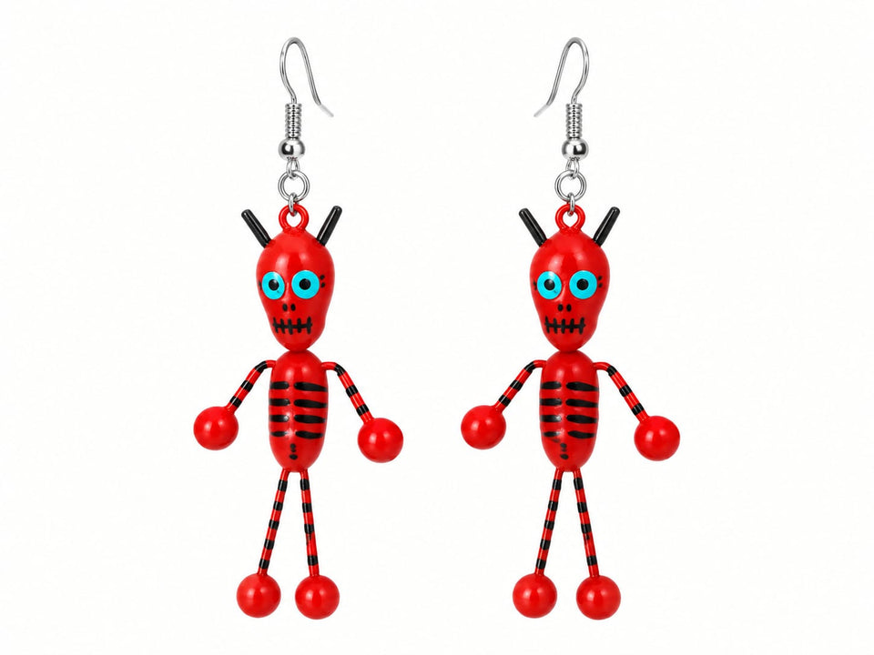 Aretes Día de Muertos ART - La Oveja Negra Disfraces