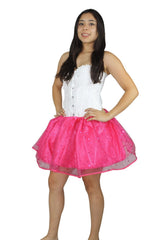 Hada/bailarina blanco con rosa