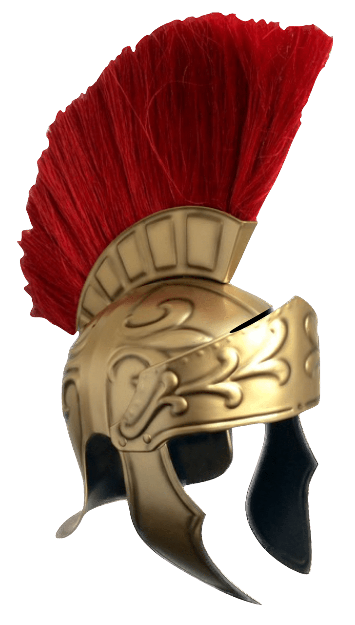 Casco Romano Deluxe Dorado - La Oveja Negra Disfraces