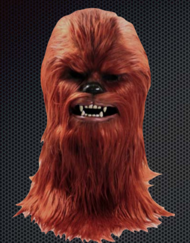 Máscara Careta Chewbacca (Star Wars)