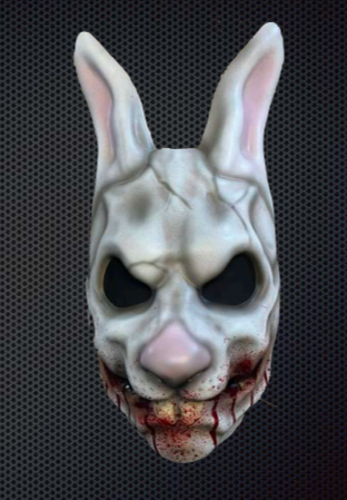 Careta Conejo Malvado Sangriento