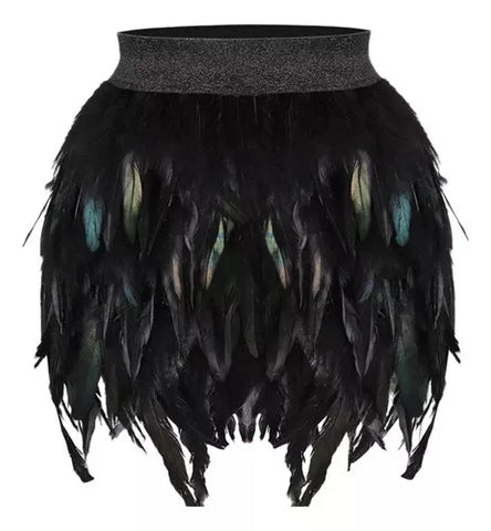 Falda Pluma Negra