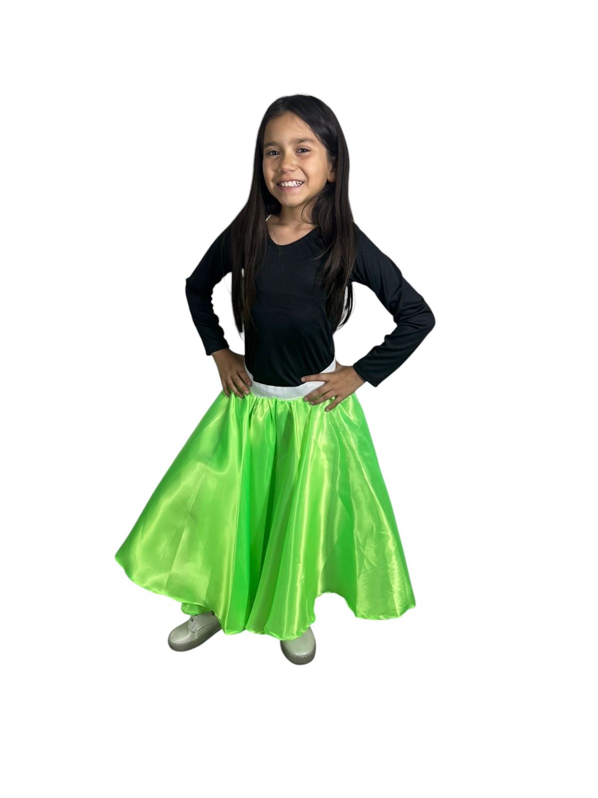 Falda vaselina verde