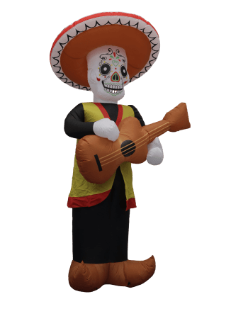 Inflable Catrín Guitarrista - La Oveja Negra Disfraces