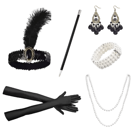 Kit Charleston Deluxe - La Oveja Negra Disfraces