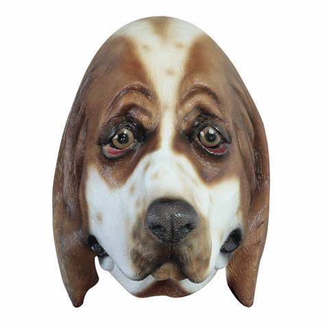 Máscara Basset Hound - La Oveja Negra Disfraces