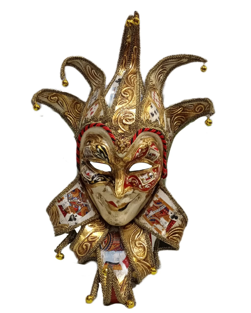 Máscara Careta Arlecchino Bertinazzi - La Oveja Negra Disfraces