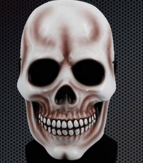 Máscara Careta Calavera Deluxe - La Oveja Negra Disfraces