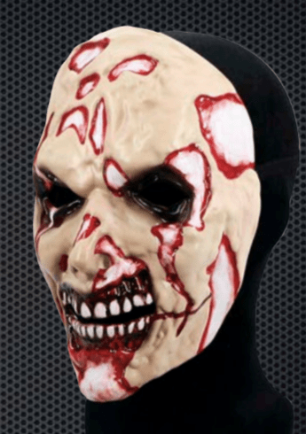 Máscara Careta Zombie - La Oveja Negra Disfraces
