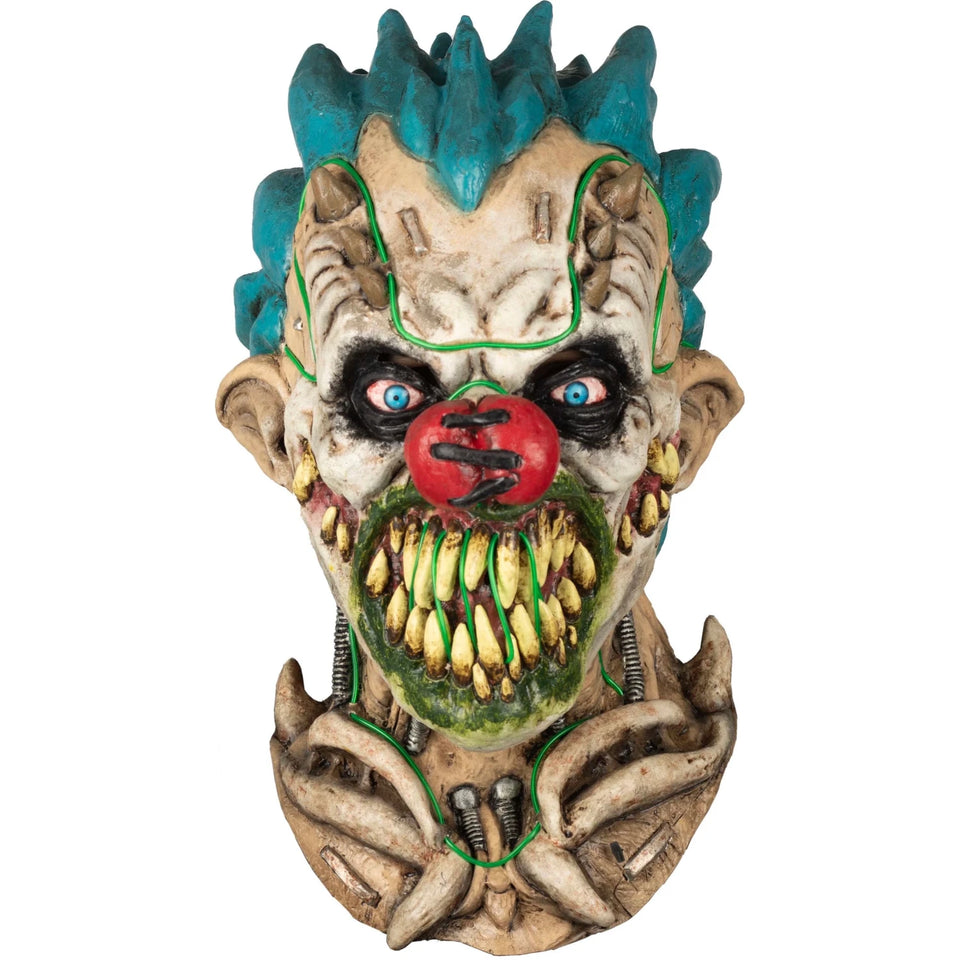 Máscara Clown Spikes LED - La Oveja Negra Disfraces