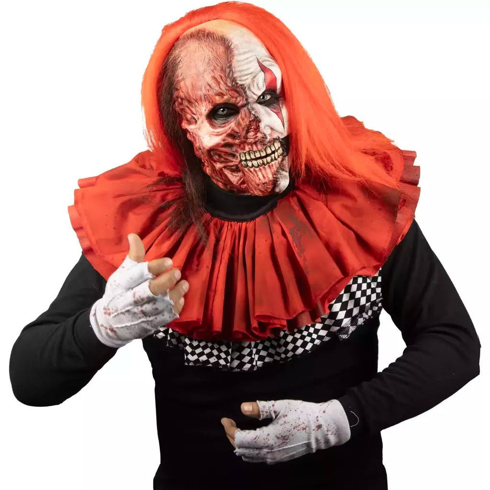 Máscara Hyper Two Face Clown - La Oveja Negra Disfraces