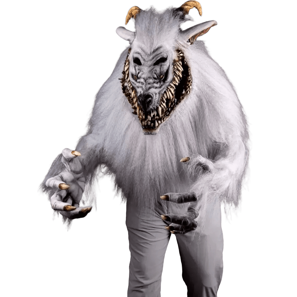 Máscara Snarling Wererewolf White - La Oveja Negra Disfraces