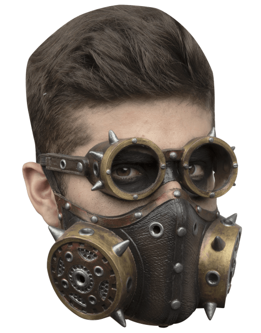 Máscara Steampunk Muzzle and Glasses - La Oveja Negra Disfraces