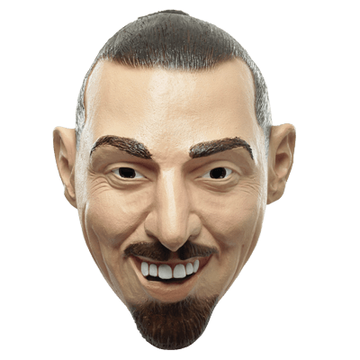 Máscara Zlatan - La Oveja Negra Disfraces