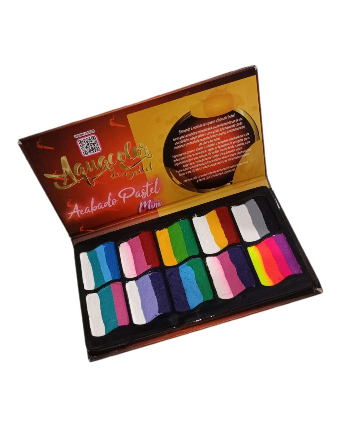 Paleta Maquillaje Multicolor - La Oveja Negra Disfraces