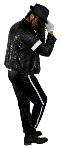 Pop Star lentejuela Negra