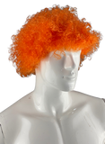 Peluca afro (setentero, corazones, naranja)
