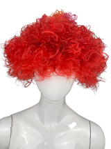 Peluca afro (setentero, corazones, naranja)