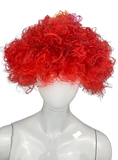 Peluca afro (setentero, corazones, naranja)