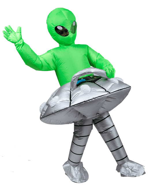 Disfraz Alien Volador Inflable - La Oveja Negra Disfraces