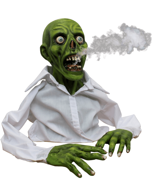 Green Zombie Display (maquina de humo) - La Oveja Negra Disfraces