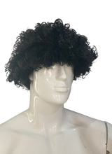 Peluca afro (setentero, corazones, naranja)