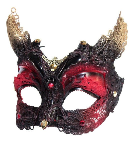Máscara Antifaz Diabla - La Oveja Negra Disfraces
