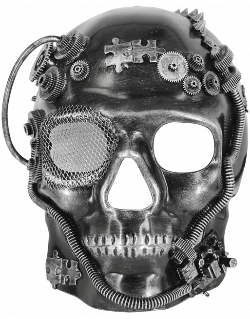 Máscara Careta Iron Skull Face - La Oveja Negra Disfraces