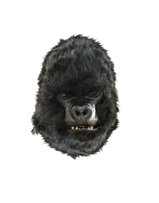 Máscara Moving Mounth Black Kong - La Oveja Negra Disfraces