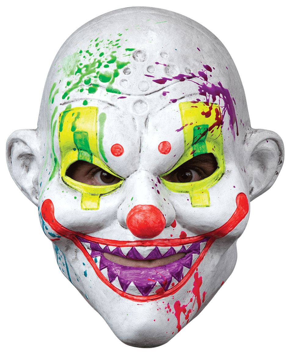 Máscara Payaso Neon - La Oveja Negra Disfraces