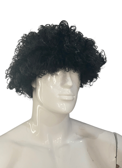 Peluca afro (setentero, corazones, naranja) - La Oveja Negra Disfraces